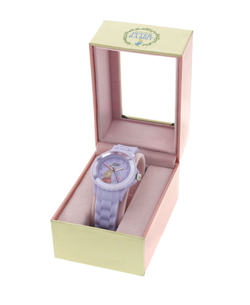 Beatrix Potter Children's Flopsy Bunny Time Teacher Silicone Strap Watch - Rhona Sutton Jewellery