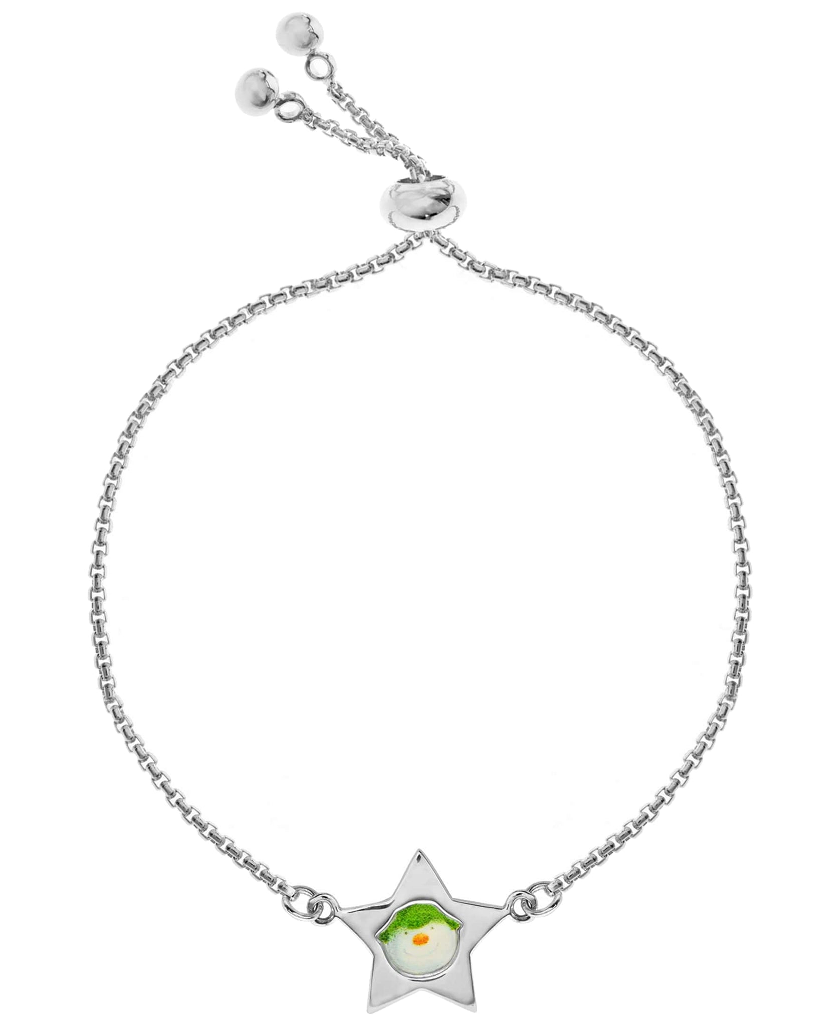 Snowman Star Charm Friendship Bracelet - Rhona Sutton Jewellery