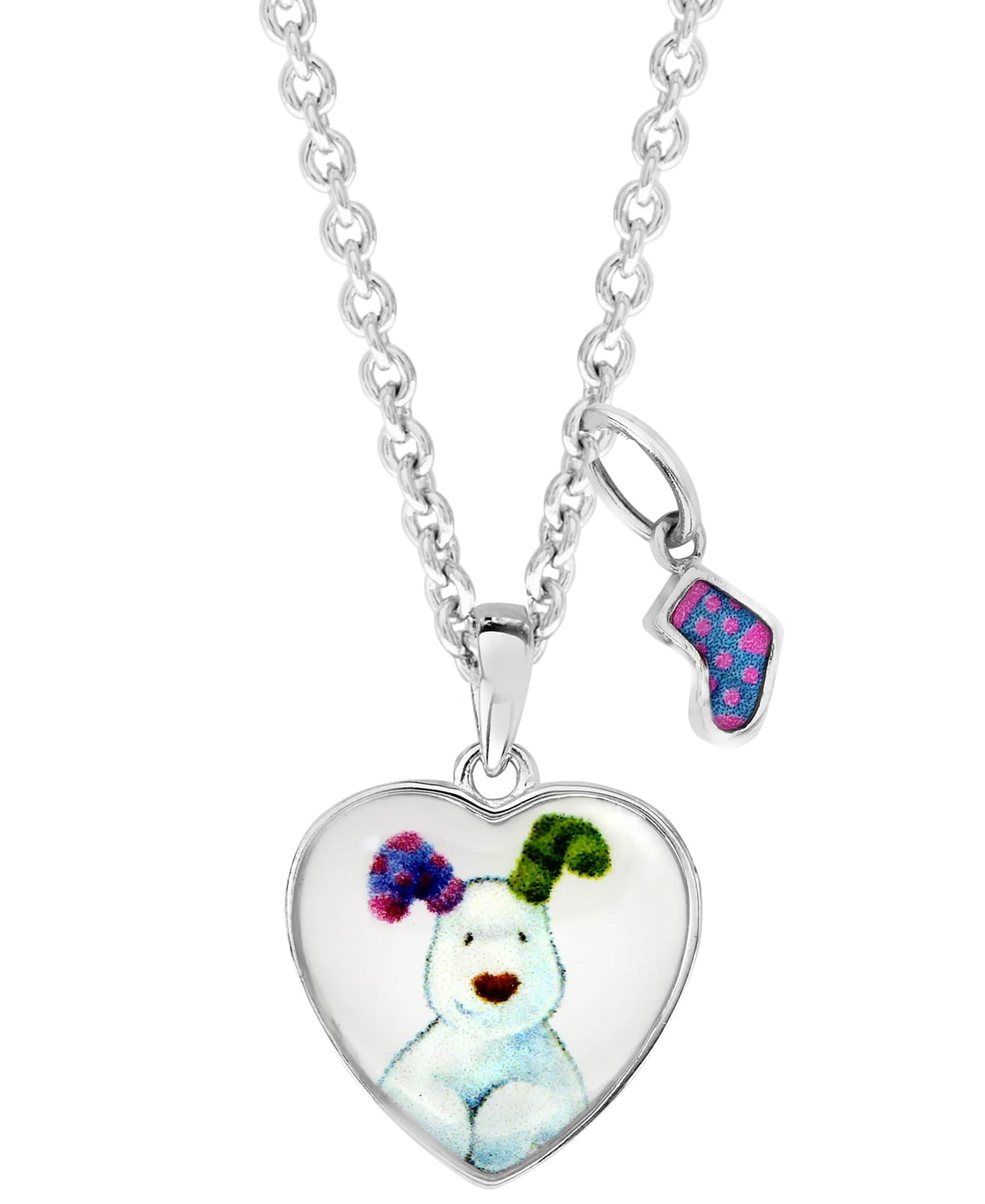 Snowdog Heart Pendant Necklace - Rhona Sutton Jewellery