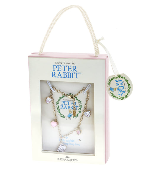 Beatrix Potter Children's Gold Story Book Charm Bracelet - Rhona Sutton Jewellery