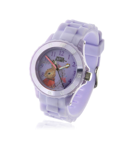 Beatrix Potter Children's Flopsy Bunny Time Teacher Silicone Strap Watch - Rhona Sutton Jewellery