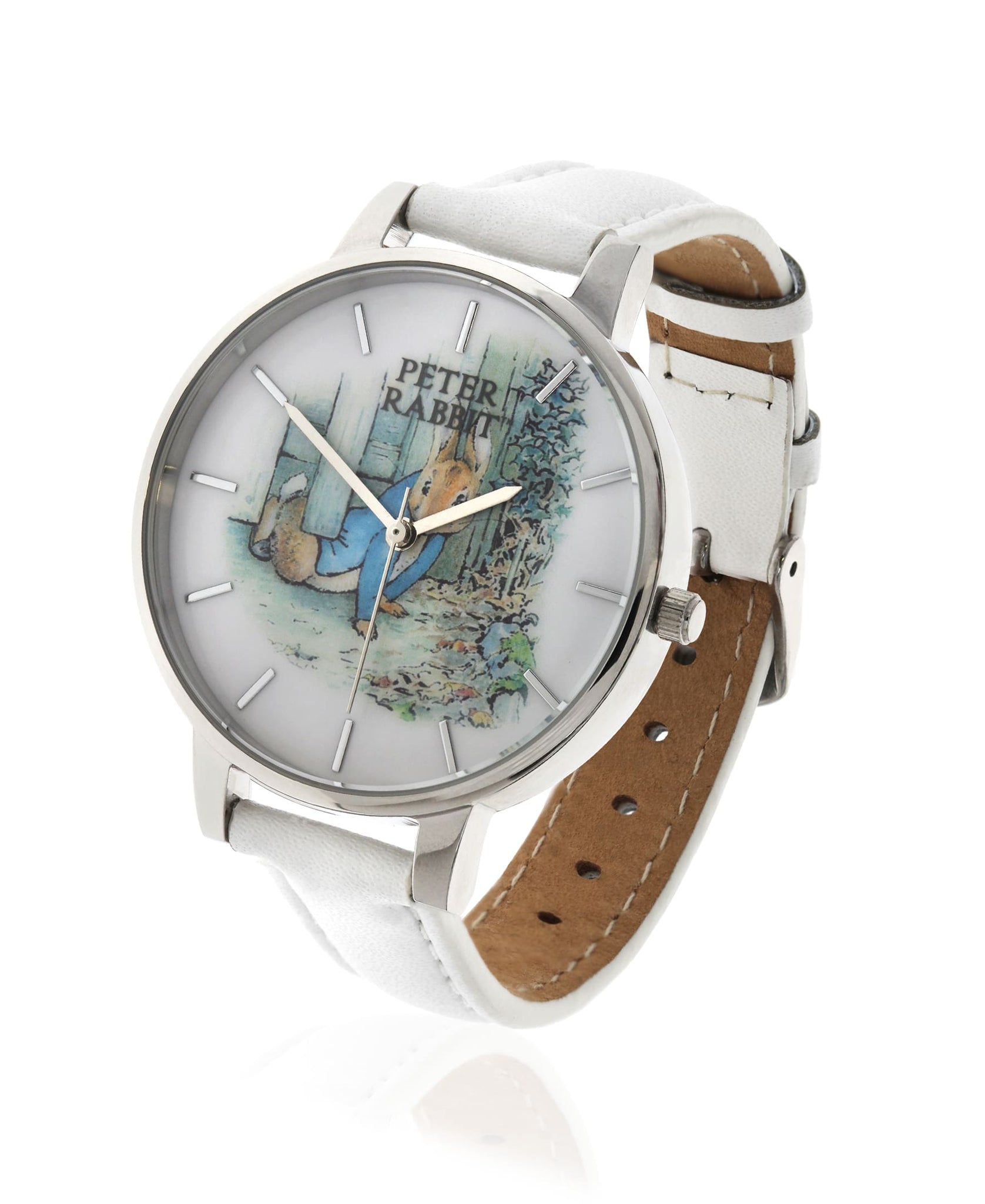 Beatrix Potter Ladies Peter Rabbit Steel and Leather Watch - Rhona Sutton Jewellery