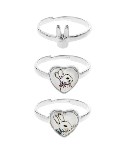 Beatrix Potter Peter Rabbit Set of 3 Rings - Rhona Sutton Jewellery