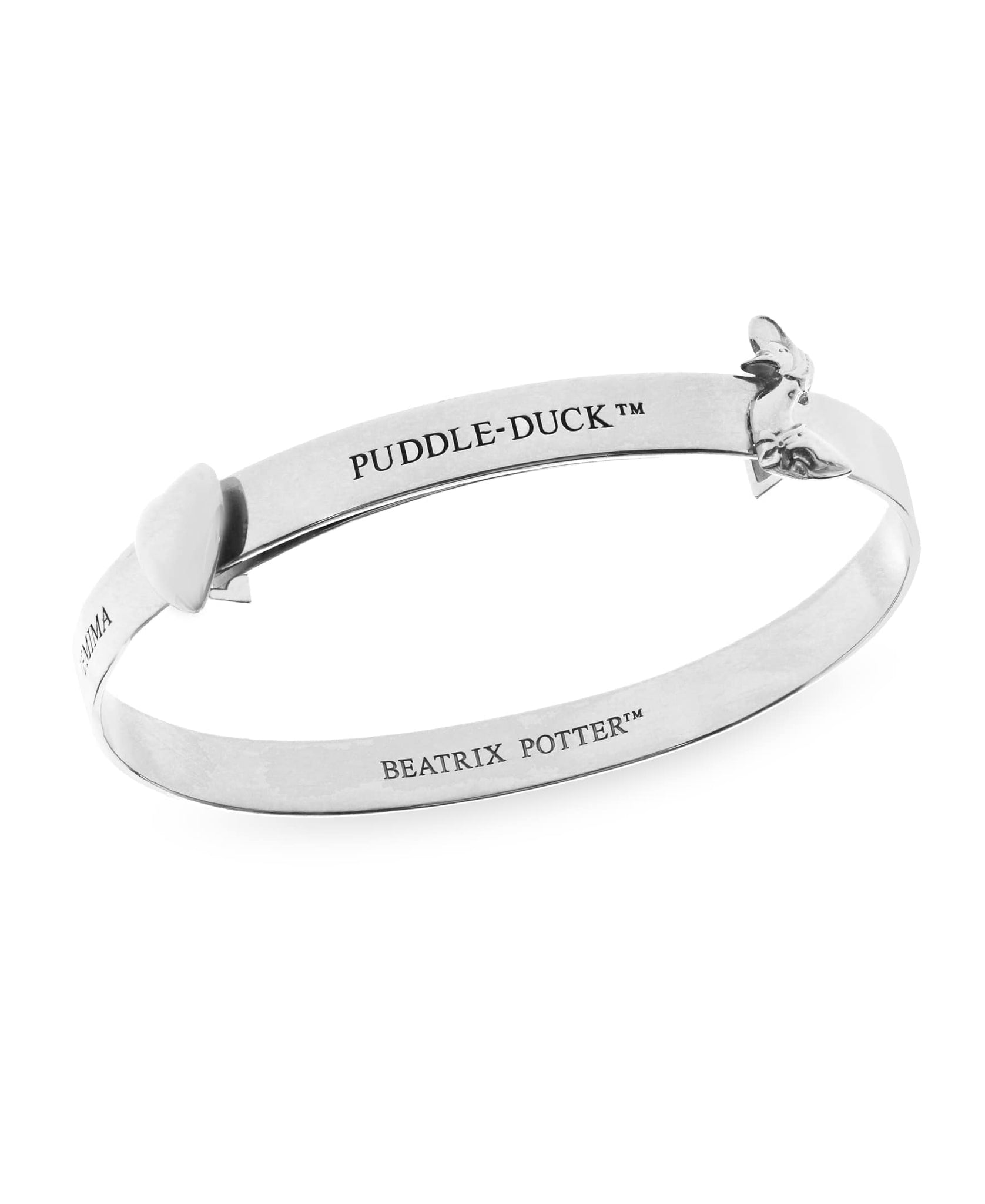 Beatrix Potter Sterling Silver Jemima Puddle Duck Expander Bangle Bracelet - Rhona Sutton Jewellery