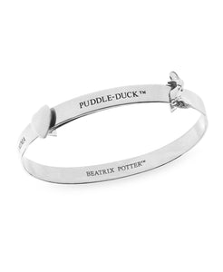 Beatrix Potter Sterling Silver Jemima Puddle Duck Expander Bangle Bracelet - Rhona Sutton Jewellery