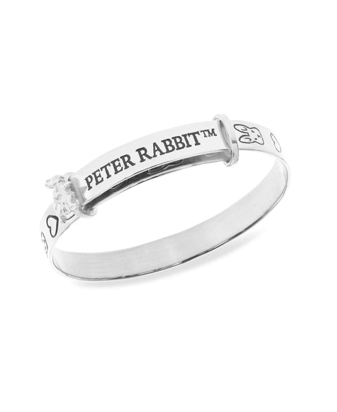 Beatrix Potter Sterling Silver Peter Rabbit Expander Bangle Bracelet - Rhona Sutton Jewellery