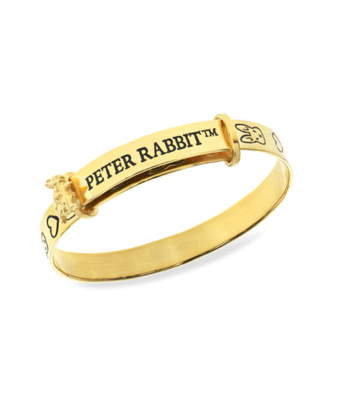 Beatrix Potter Sterling Silver Peter Rabbit Expander Bangle Bracelet - Rhona Sutton Jewellery
