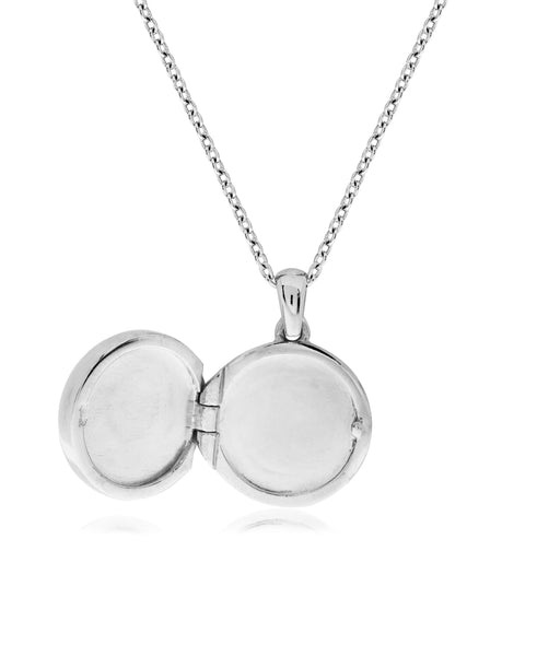Beatrix Potter Sterling Silver Flopsy Bunny Cubic Zirconia Locket Necklace - Rhona Sutton Jewellery