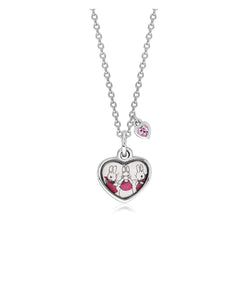 Beatrix Potter Sterling Silver Three Bunnies Cubic Zirconia Pendant Necklace - Rhona Sutton Jewellery