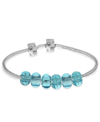 Children's Sterling Silver Premade Charm Bracelet with Stopper - Rhona Sutton Jewellery
