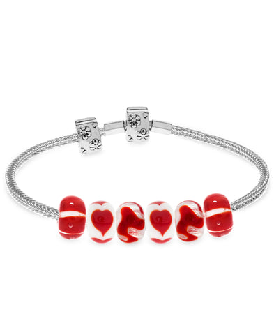 Children's Sterling Silver Premade Charm Bracelet with Stopper - Rhona Sutton Jewellery