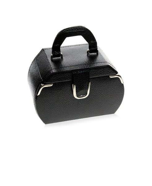 Black Miniature Rounded Jewelry Case - Rhona Sutton Jewellery