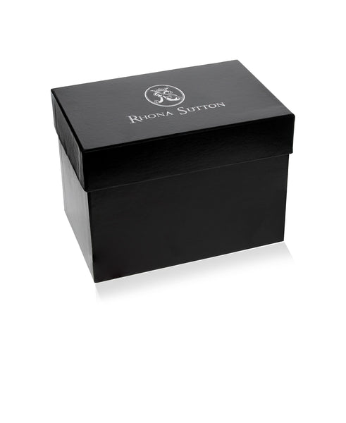 Black Miniature Rounded Jewelry Case - Rhona Sutton Jewellery