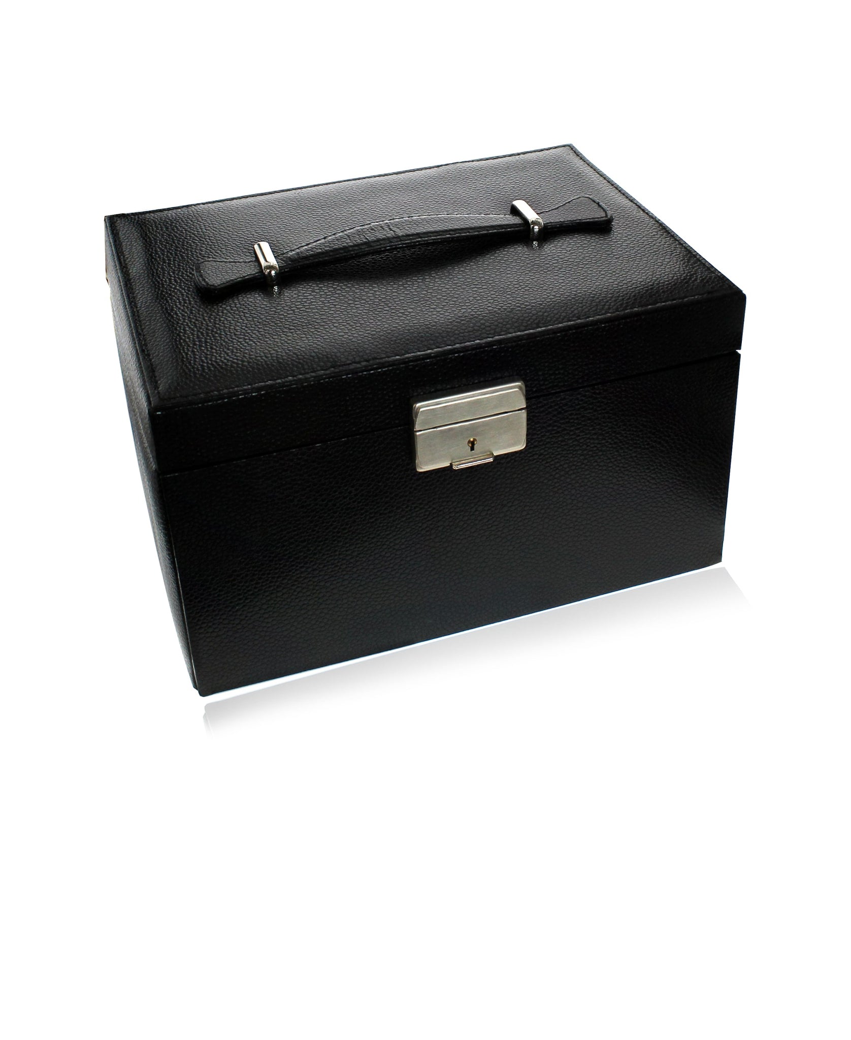 Black Large 3-Drawer Jewelry Case - Rhona Sutton Jewellery