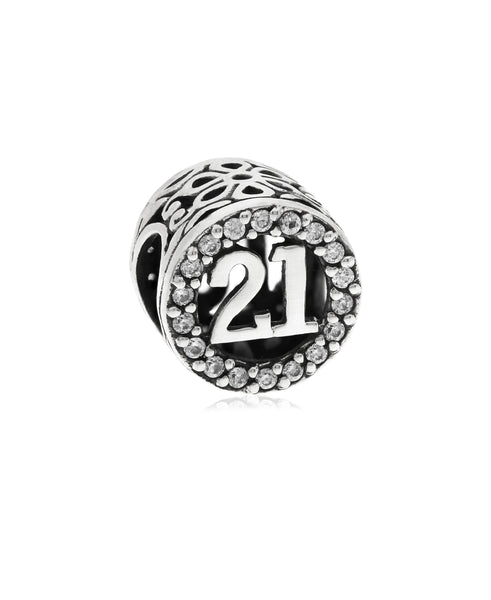 Cubic Zirconia Birthday Bead Charms in Sterling Silver (5 styles) - Rhona Sutton Jewellery